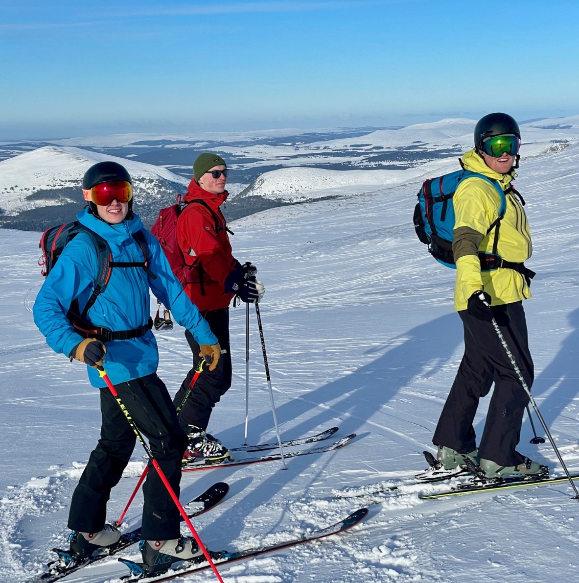 Jamie's Intro Group in Lurcher's Gully, at the western end of Cairn Gorm's Northern Corries